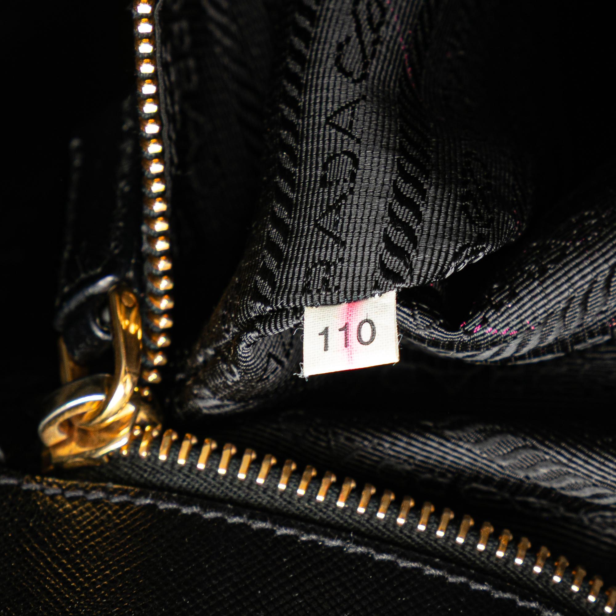Prada Saffiano Trimmed Tessuto Snap Crossbody
