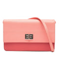 Prada Saffiano Turn Lock Wallet on Strap