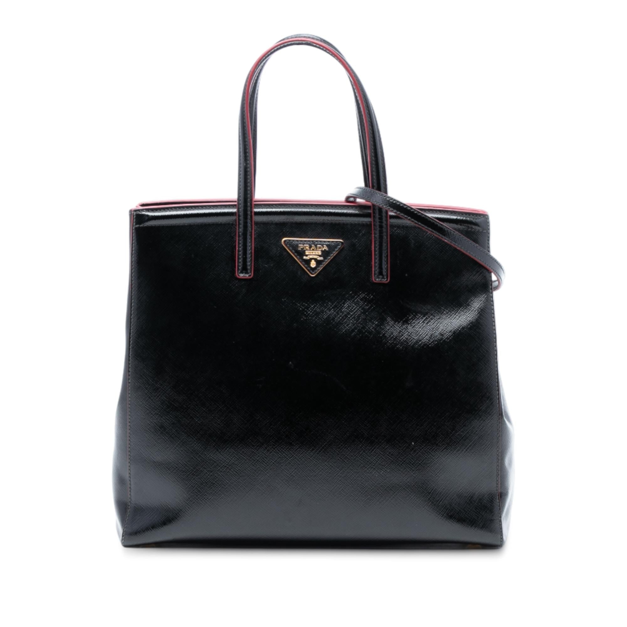 Prada Saffiano Vernice Satchel