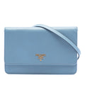 Prada Saffiano Wallet on Strap