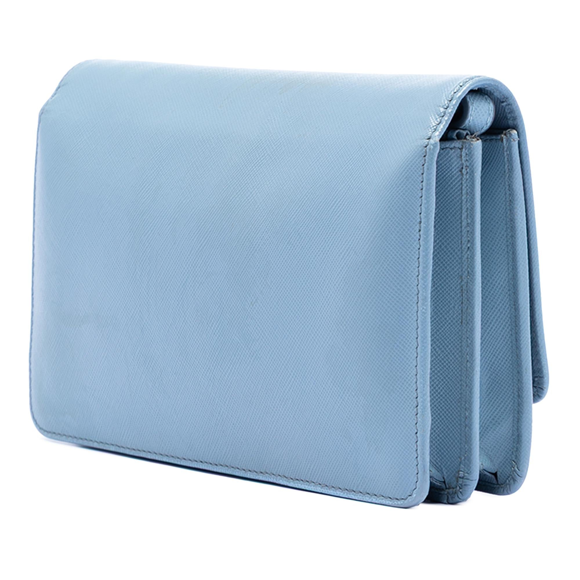 Prada Saffiano Wallet on Strap