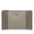 Prada Saffiano Zip Clutch (SHG-w9pW4U)