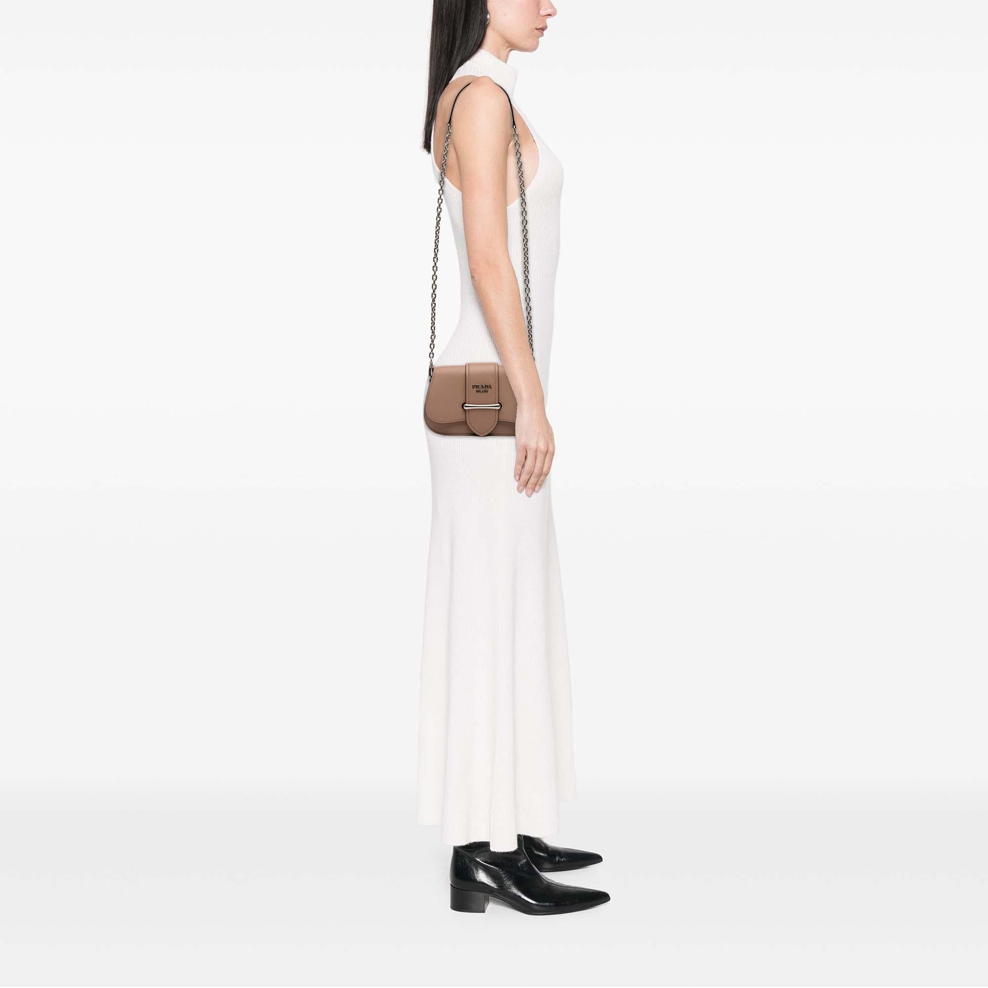 Prada Saffiano and City Calf Sidonie Crossbody
