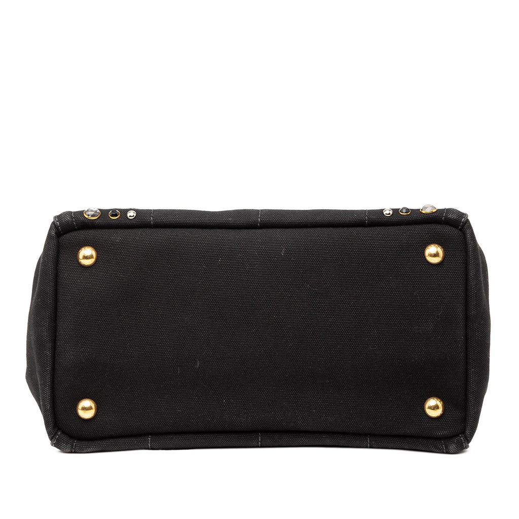 Prada Small Canvas Canapa Bijoux Satchel