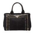Prada Small Canvas Canapa Bijoux Satchel