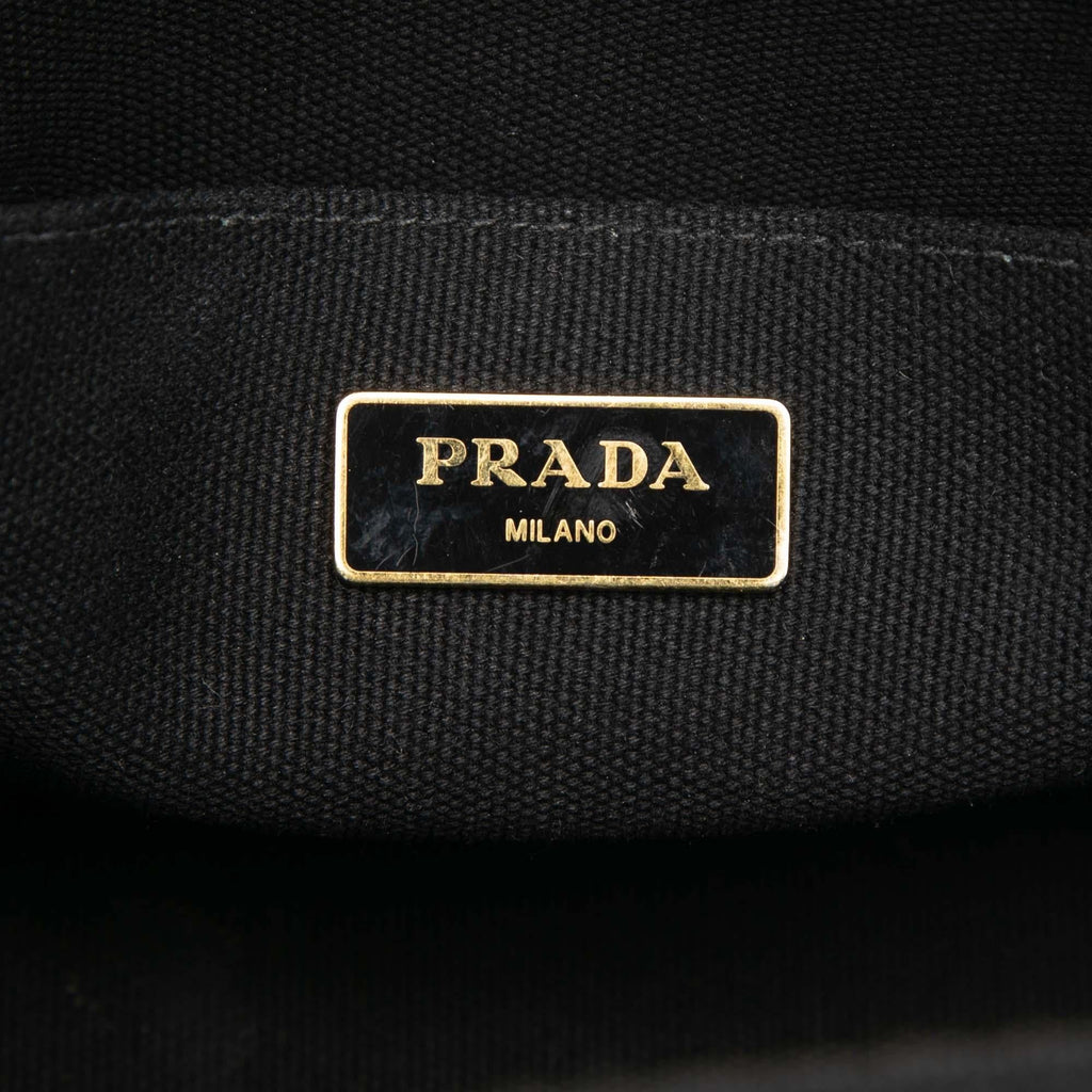 Prada Small Canvas Canapa Logo Satchel