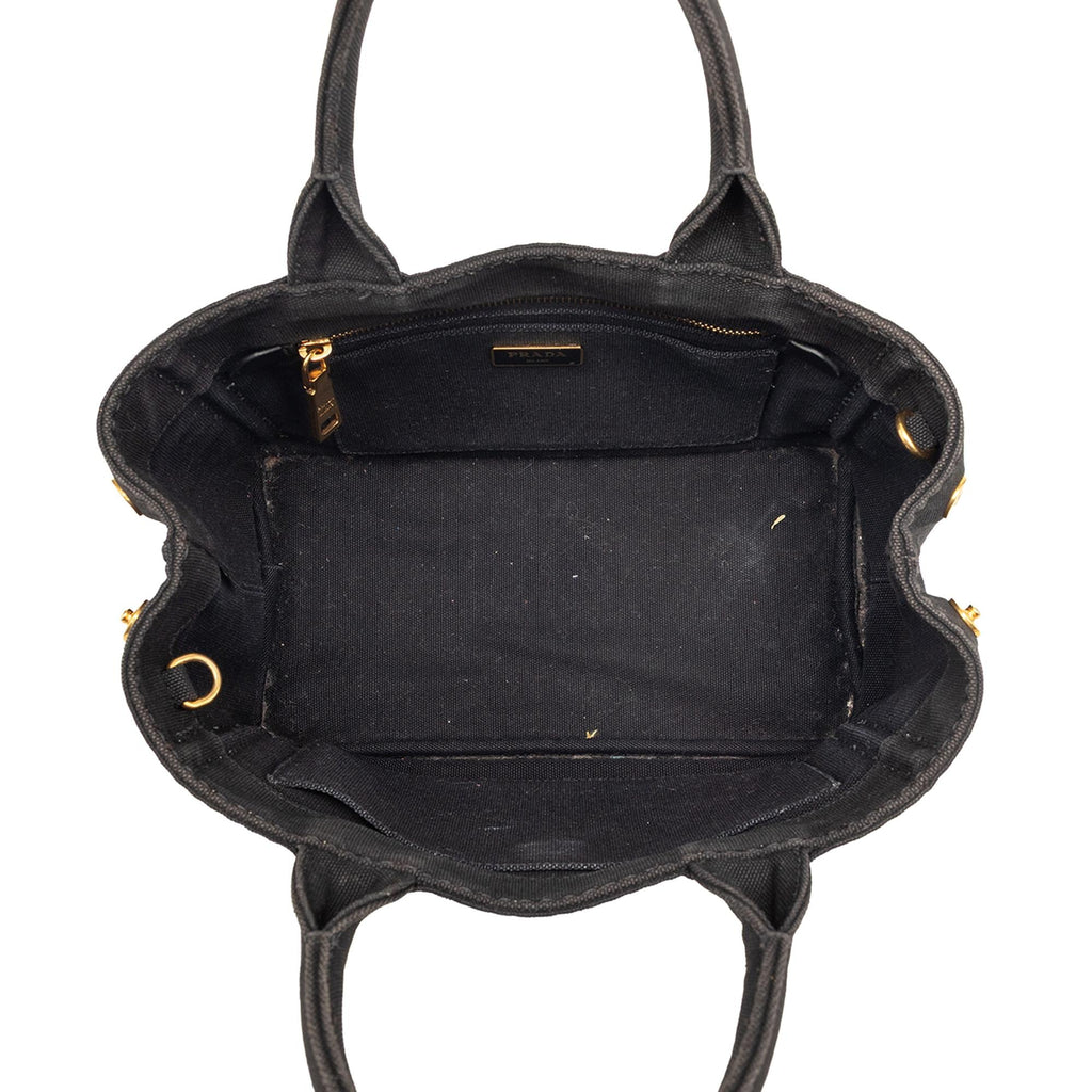 Prada Small Canvas Canapa Logo Satchel
