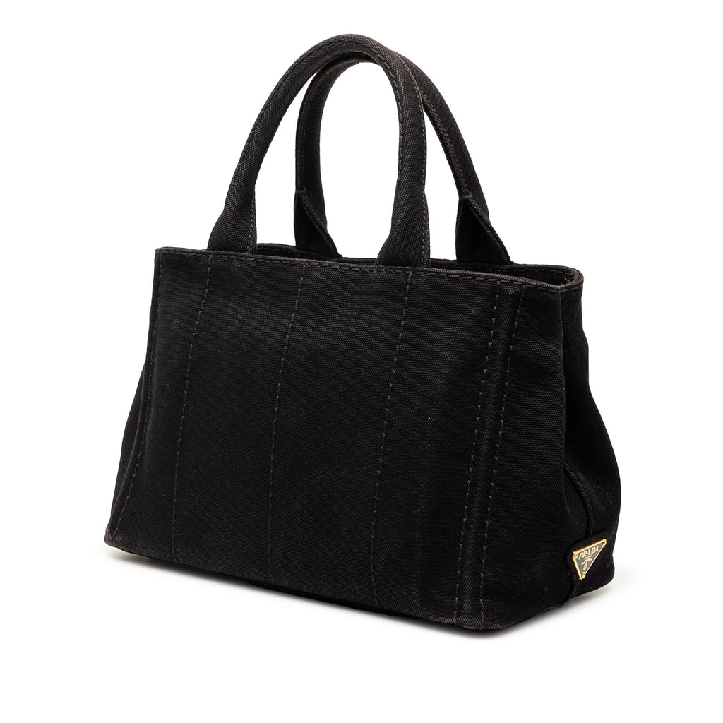 Prada Small Canvas Canapa Logo Satchel