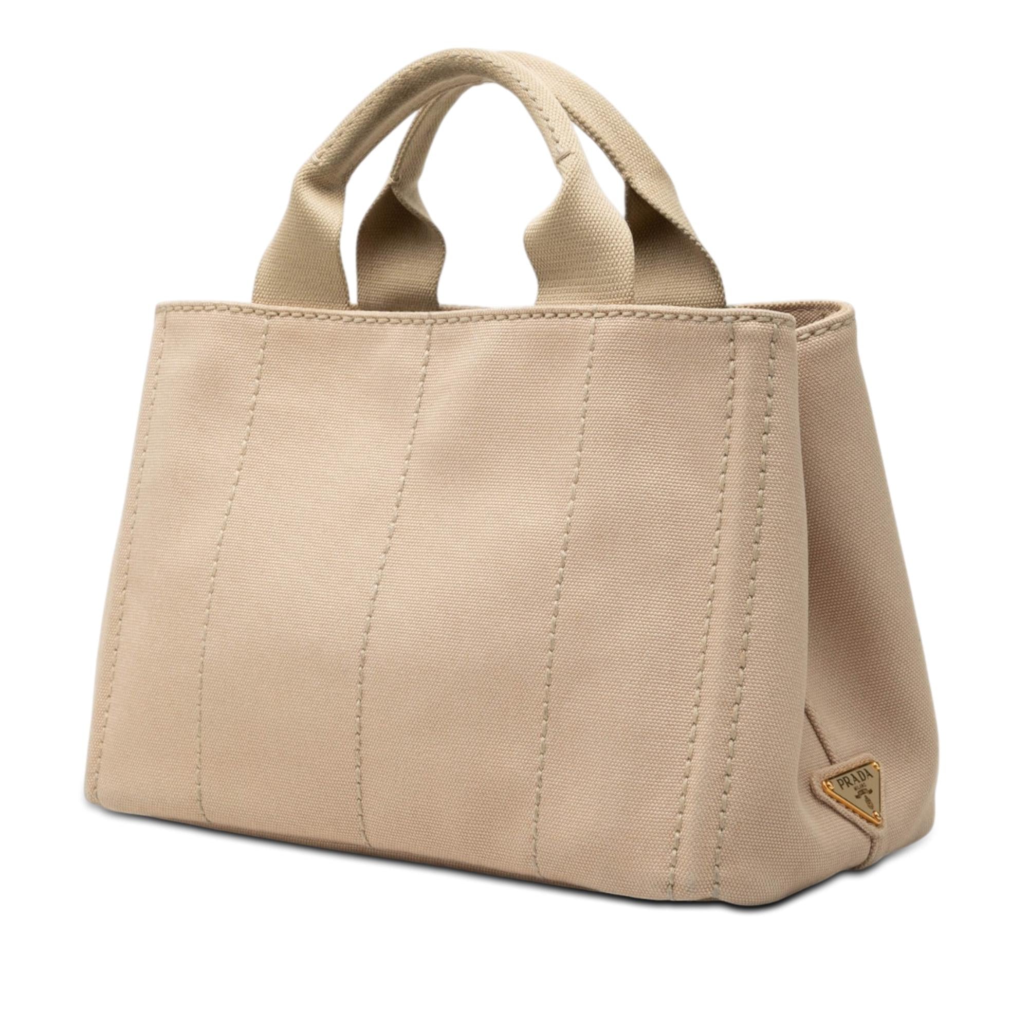 Prada Small Canvas Canapa Logo Tote