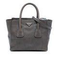 Prada Small Glace Calf Twin Pocket Satchel