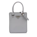 Prada Small Leather Brushed Tote