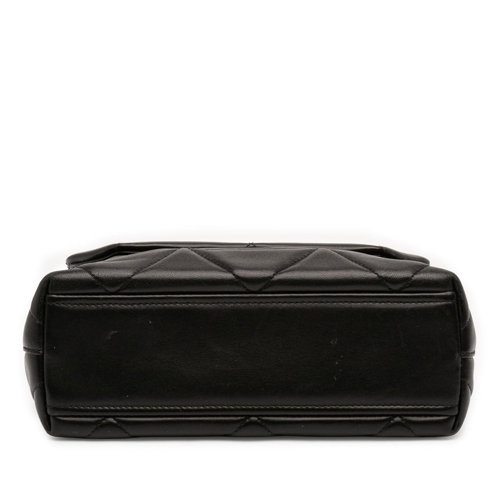 Prada Small Nappa Triangle Stitched Spectrum Flap