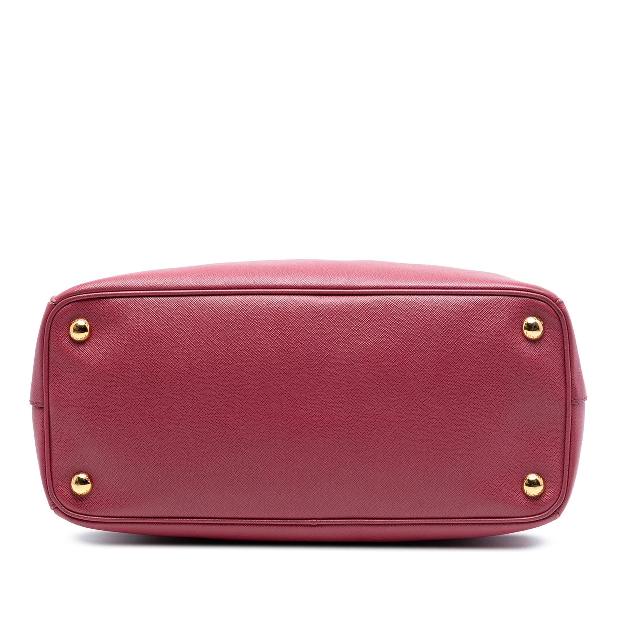 Prada Small Saffiano Lux Galleria Double Zip Satchel