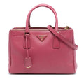 Prada Small Saffiano Lux Galleria Double Zip Satchel