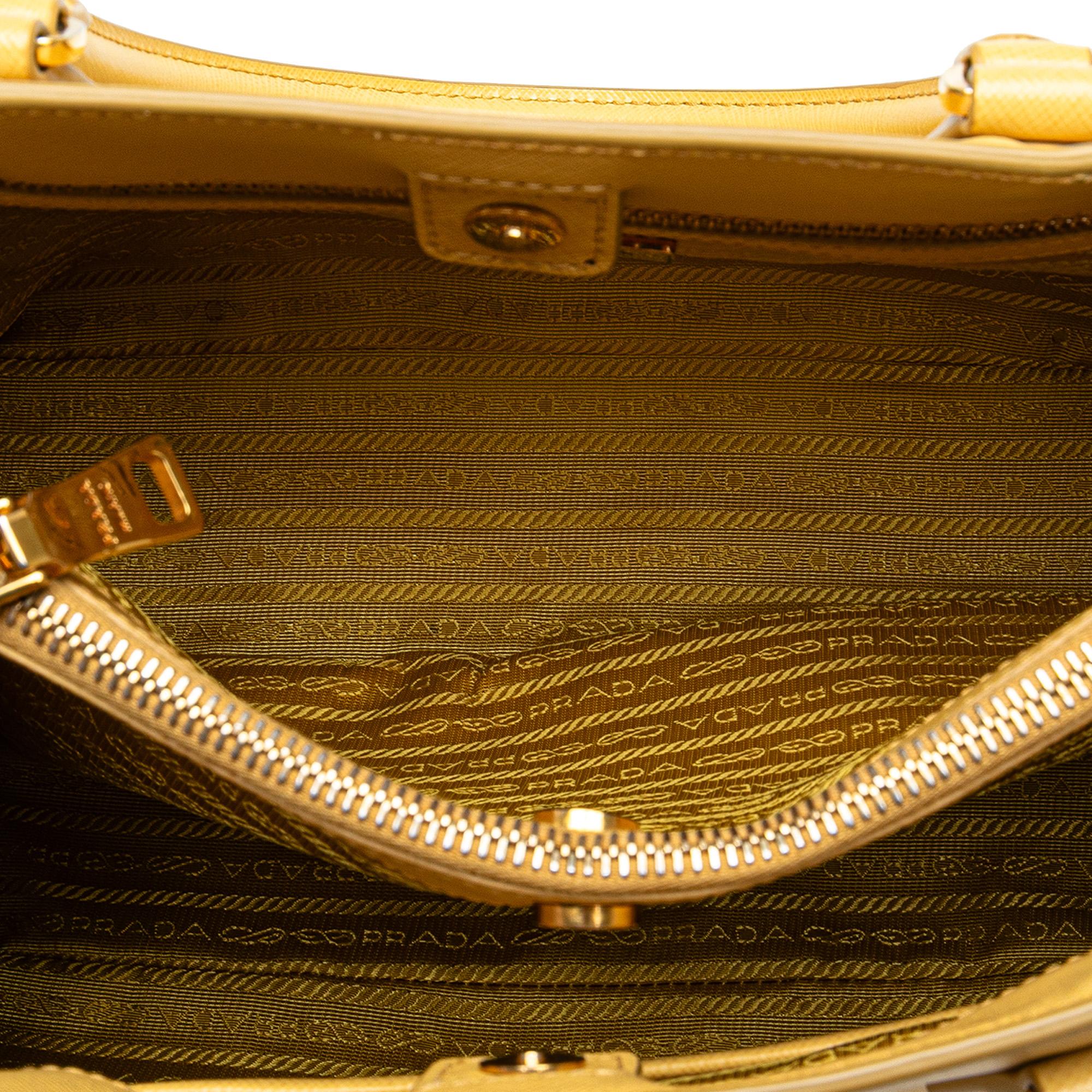 Prada Small Saffiano Lux Galleria Satchel