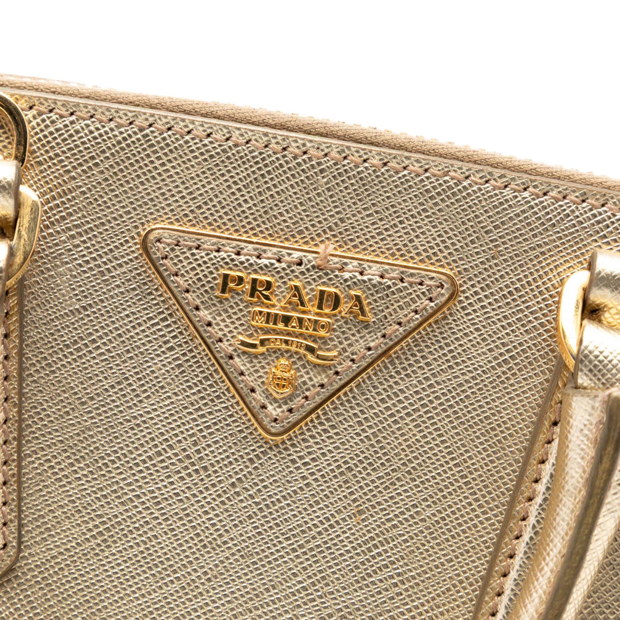 Prada Small Saffiano Lux Promenade Satchel