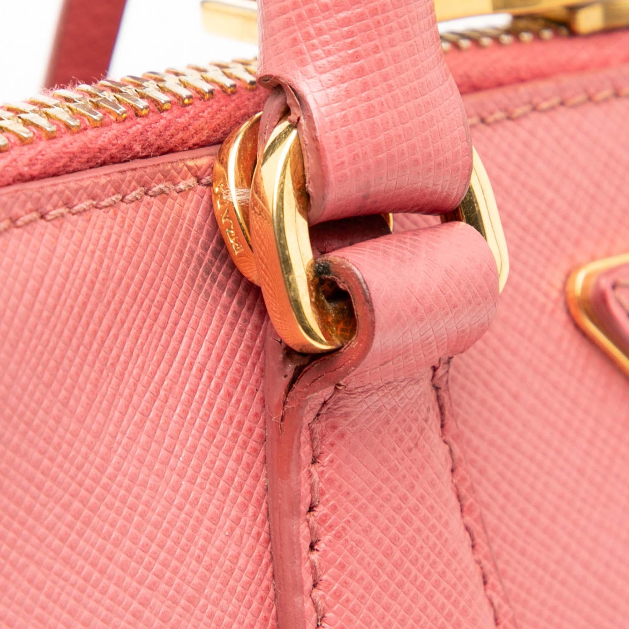 Prada Small Saffiano Lux Promenade Satchel
