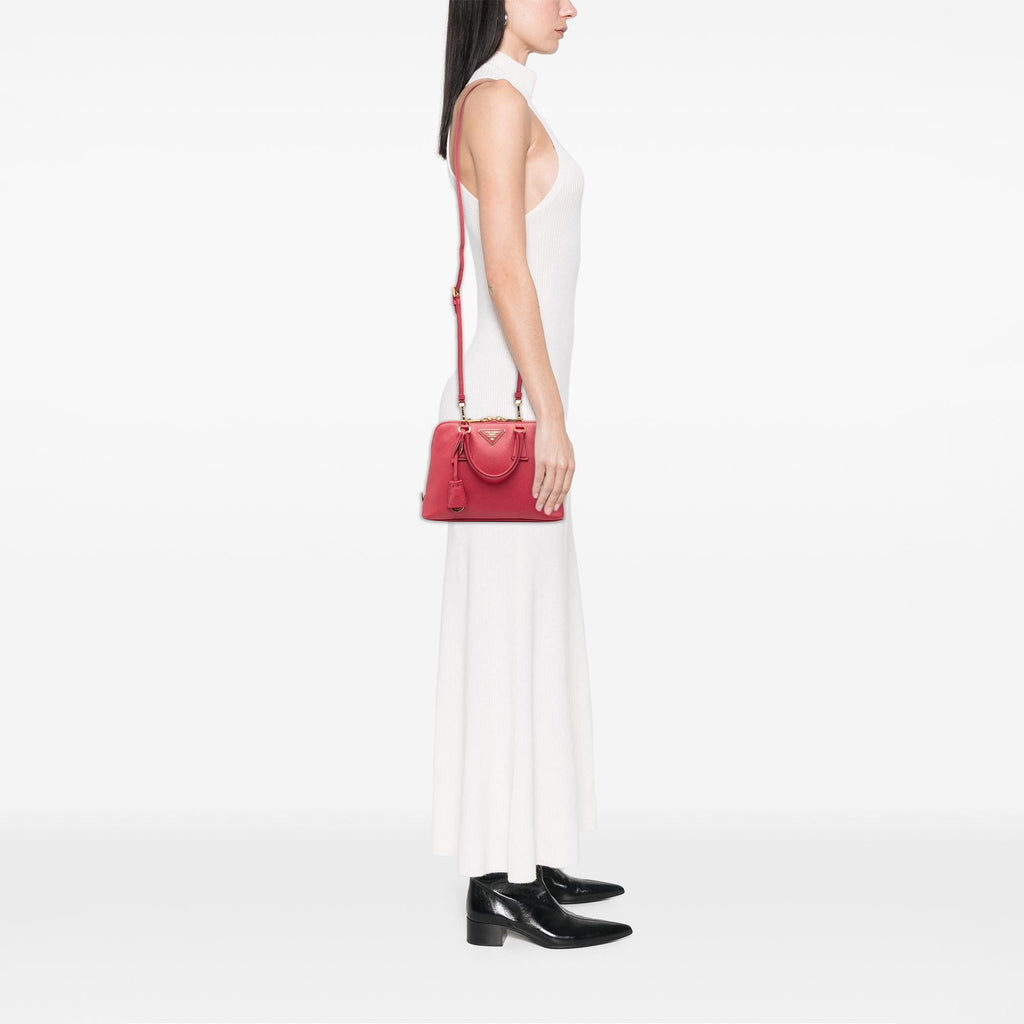 Prada Small Saffiano Lux Promenade Satchel