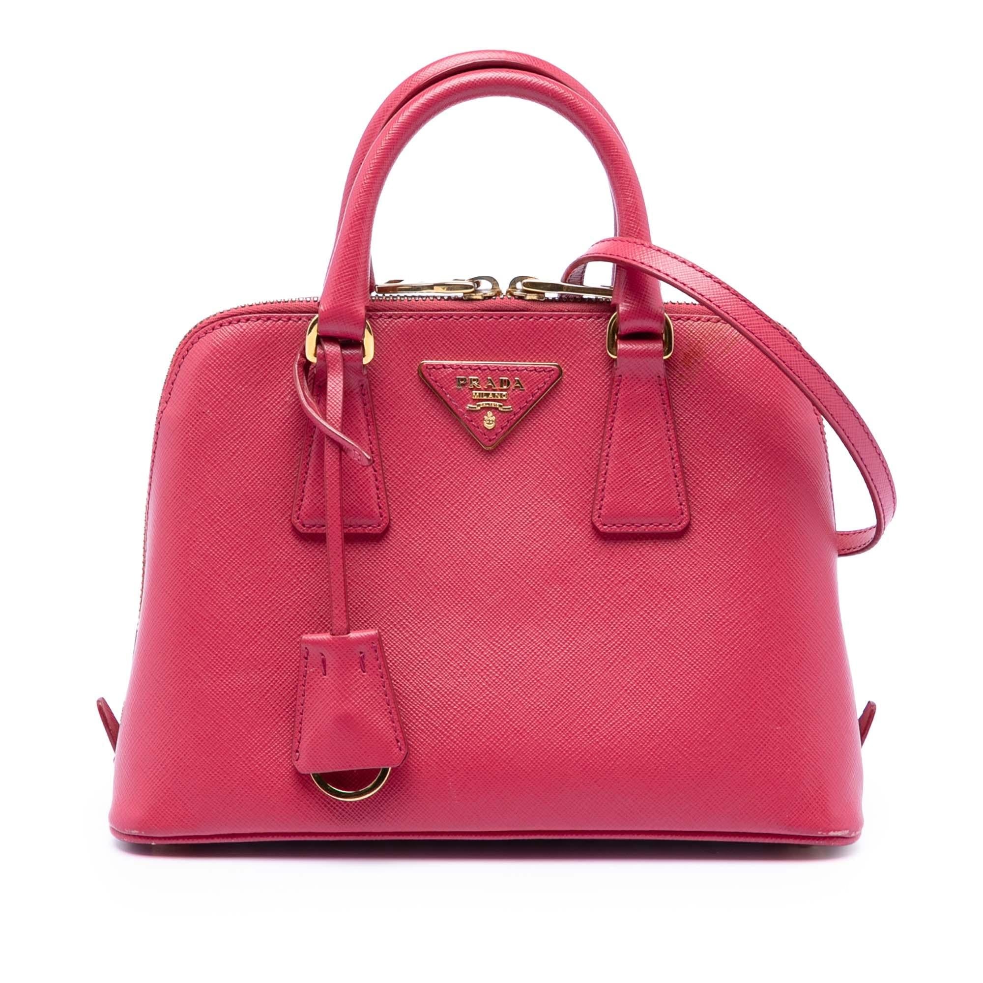 Prada Small Saffiano Lux Promenade Satchel