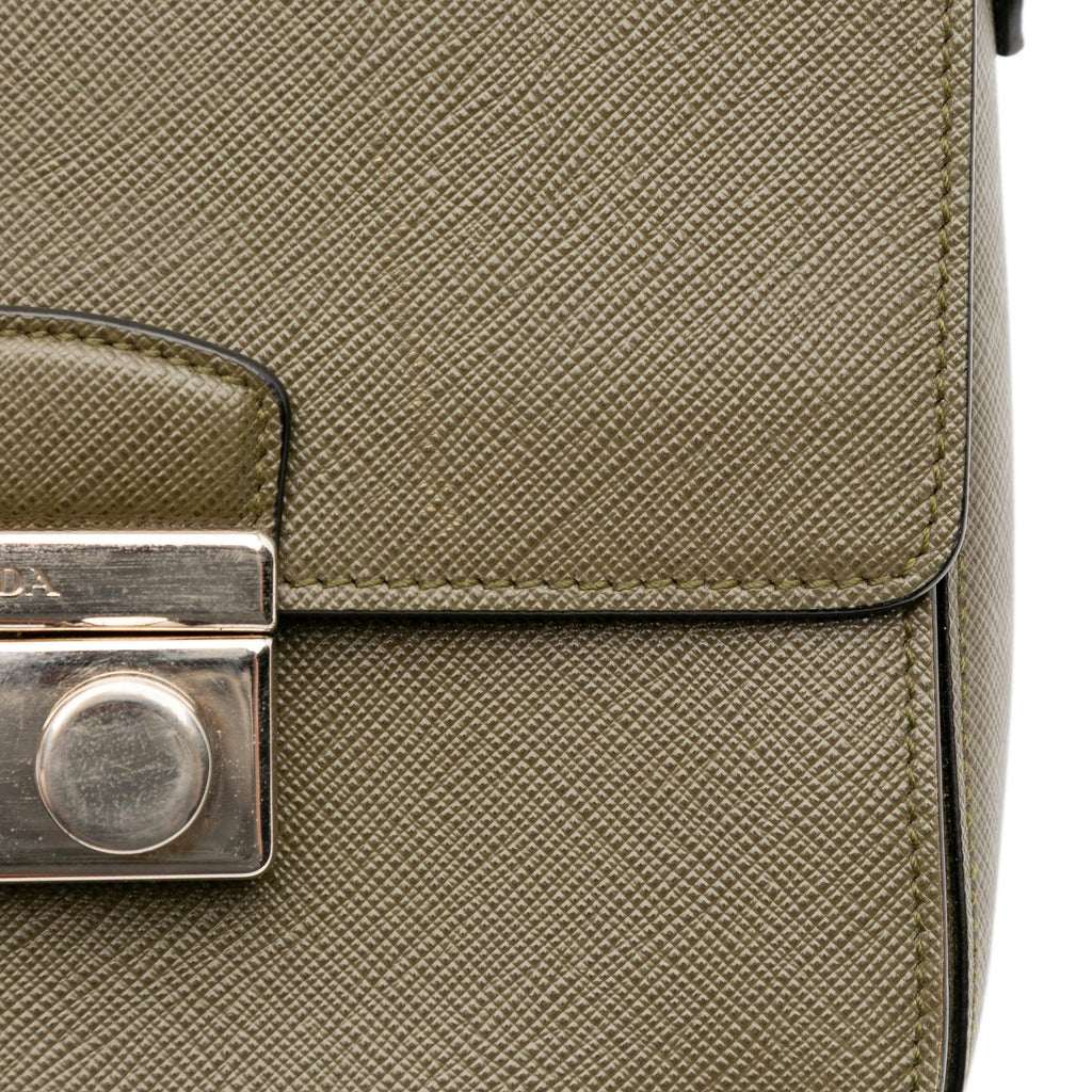 Prada Small Saffiano Lux Sound Satchel