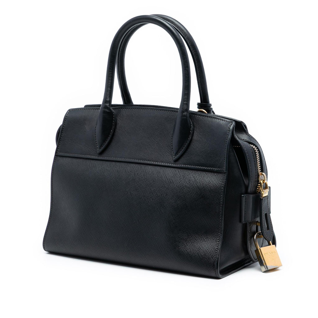 Prada Small Saffiano and City Calf Esplanade Satchel