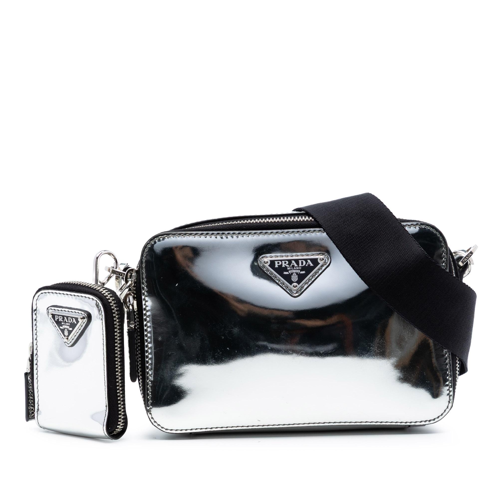 Prada Small Spazzolato Brique Crossbody