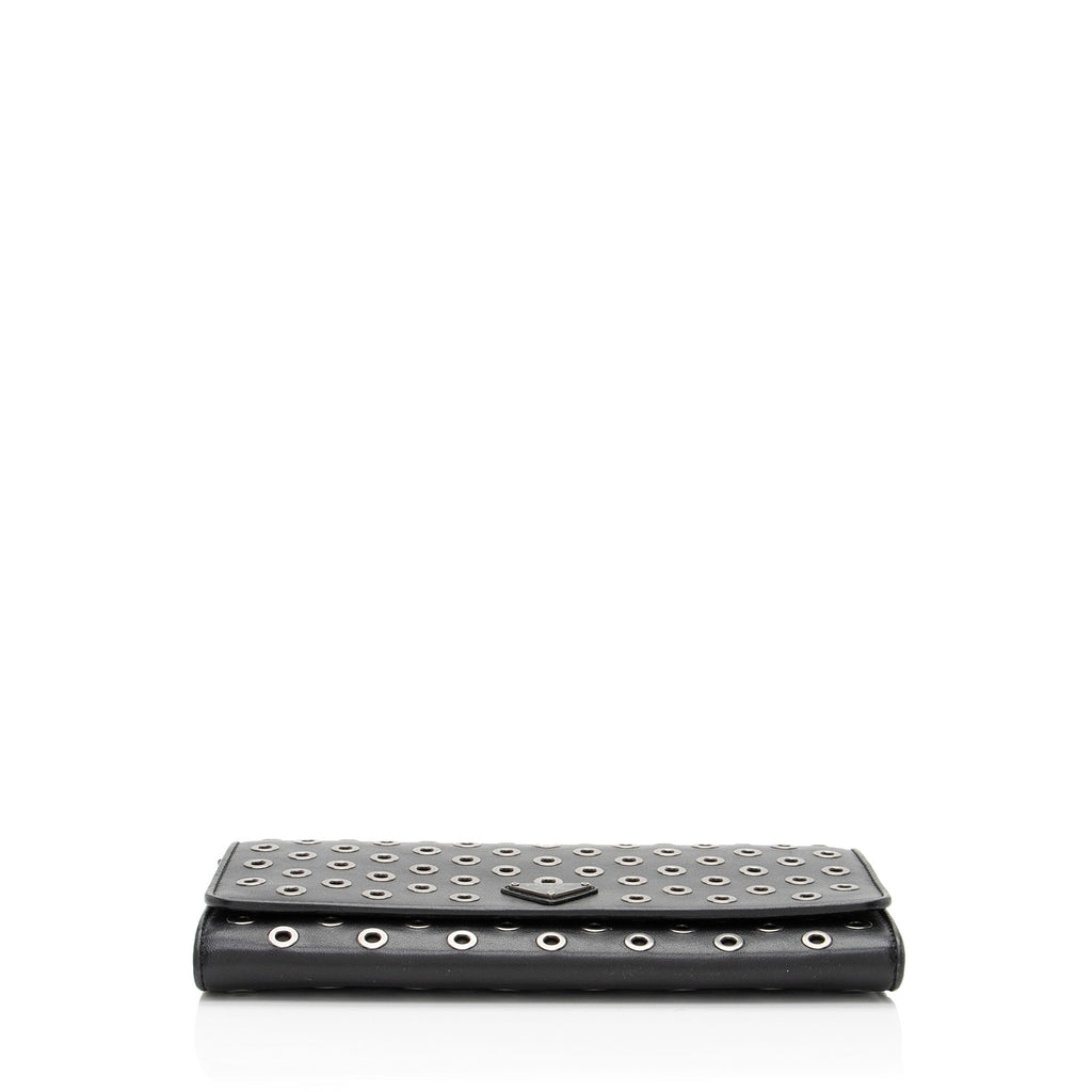 Prada Soft Calf Grommet Wallet on Chain