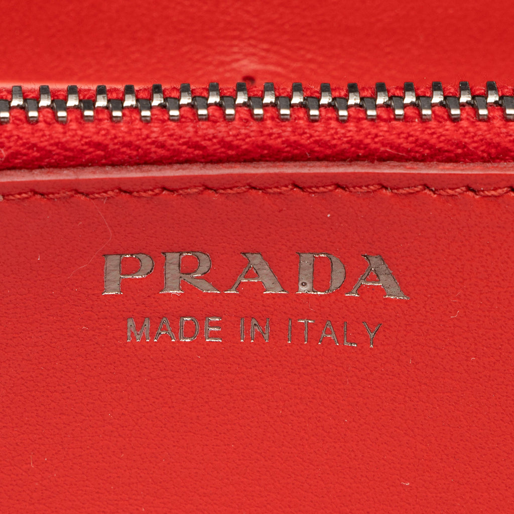 Prada Soft Calf Grommet Wallet on Chain