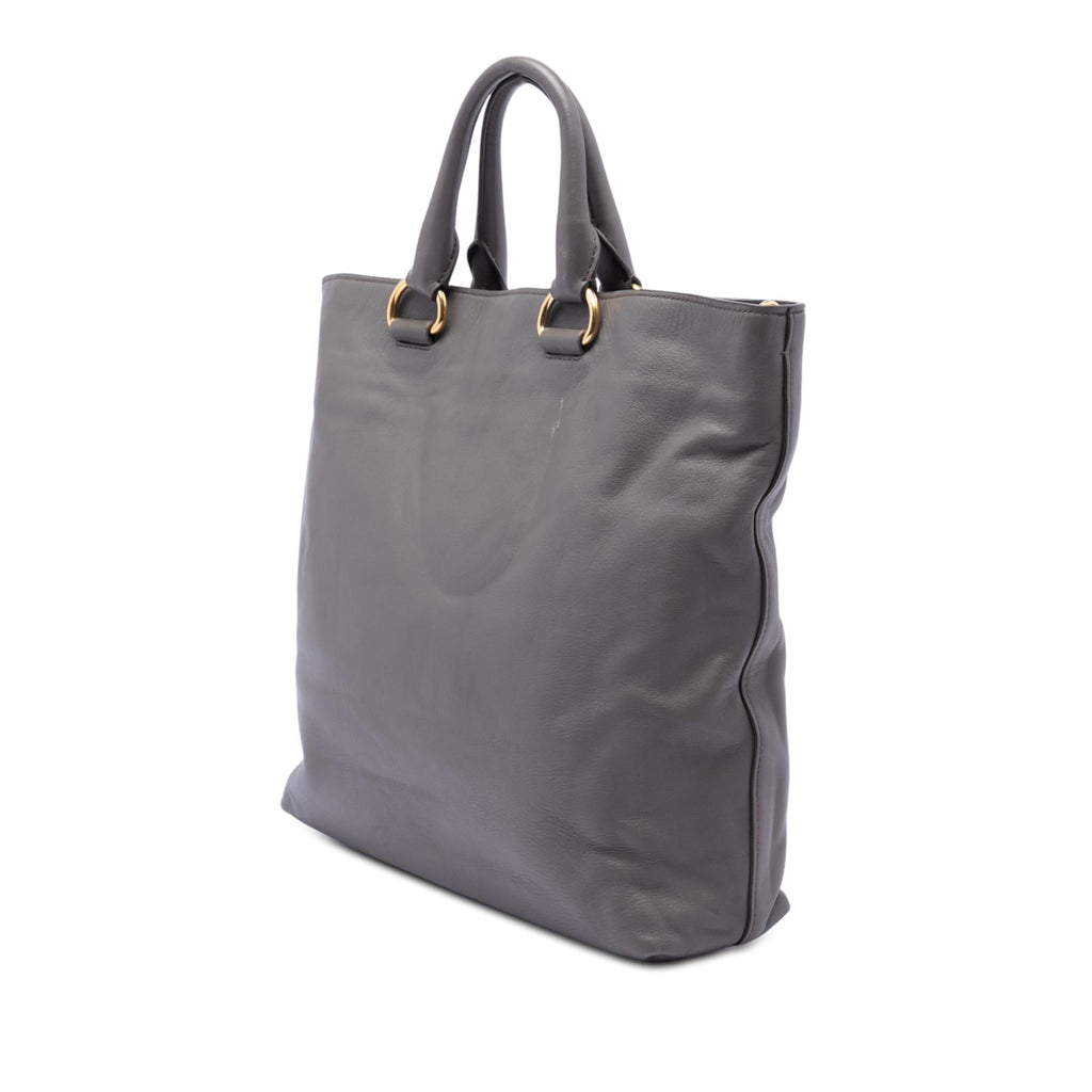 Prada Soft Calf Open Convertible Tote