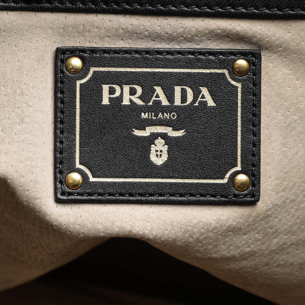Prada Soft Calf Open Convertible Tote