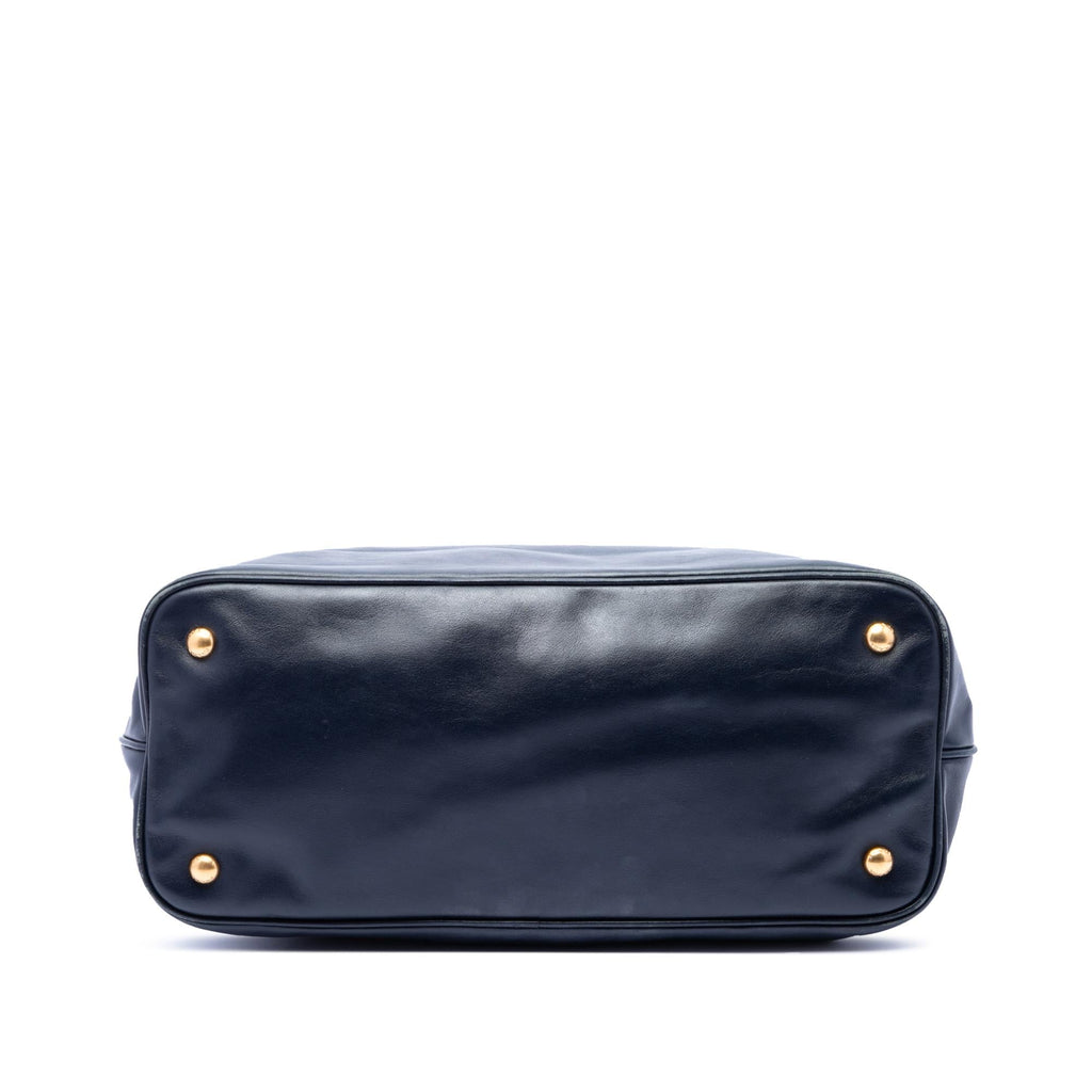 Prada Soft Calfskin Open Convertible Shopping Tote