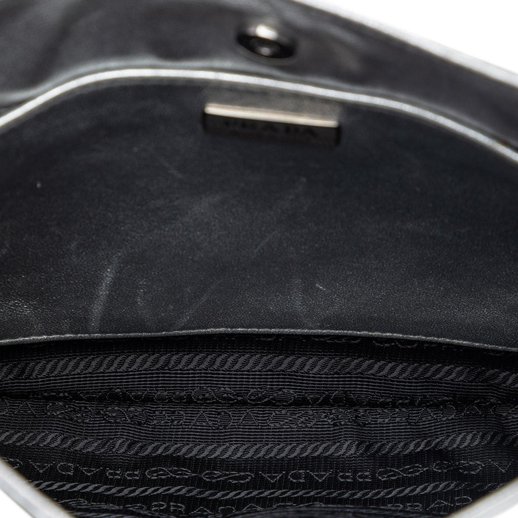 Prada Spazzolato Leather Cleo Shoulder Bag