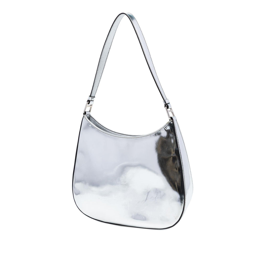 Prada Spazzolato Leather Cleo Shoulder Bag