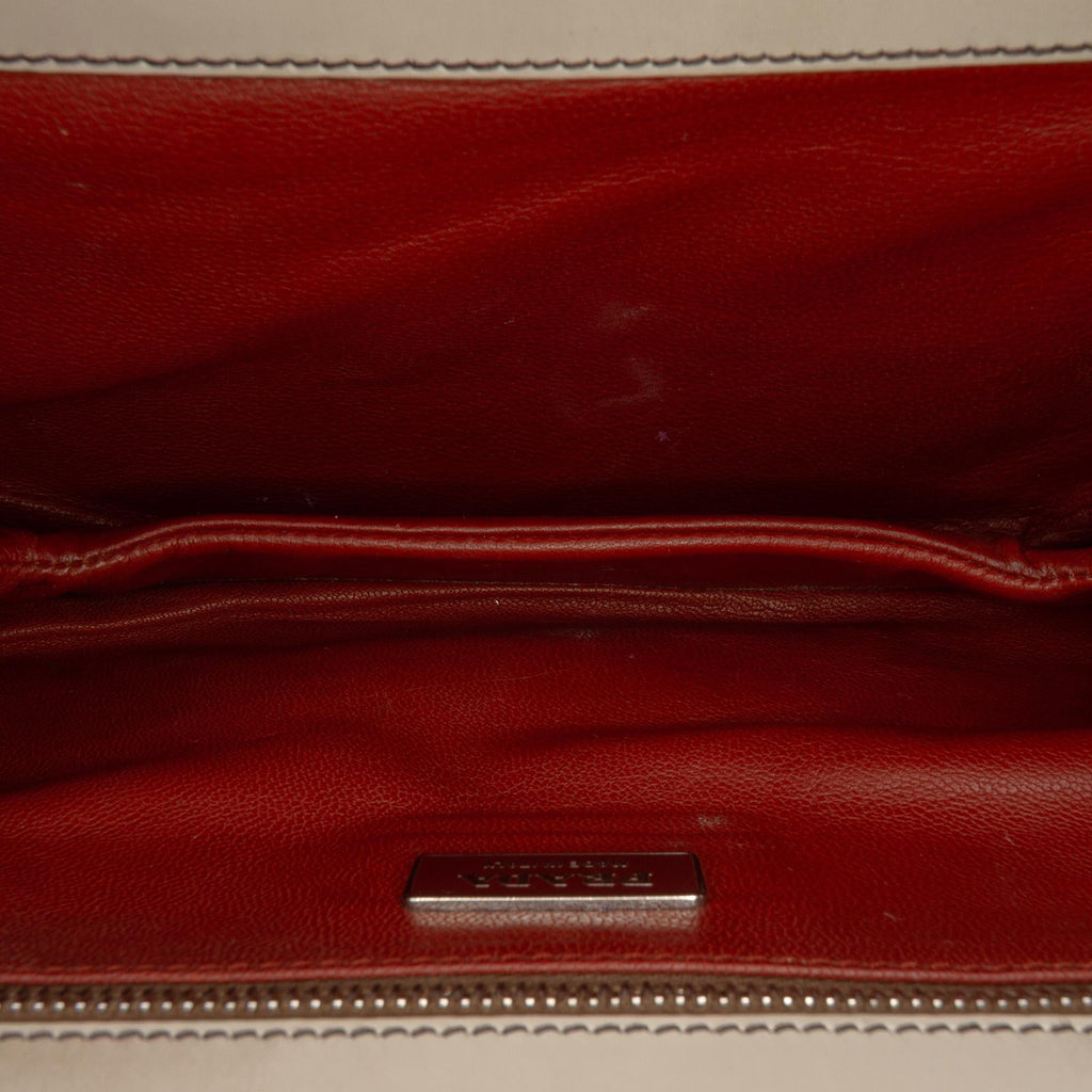 Prada Spazzolato Logo Frame Shoulder Bag