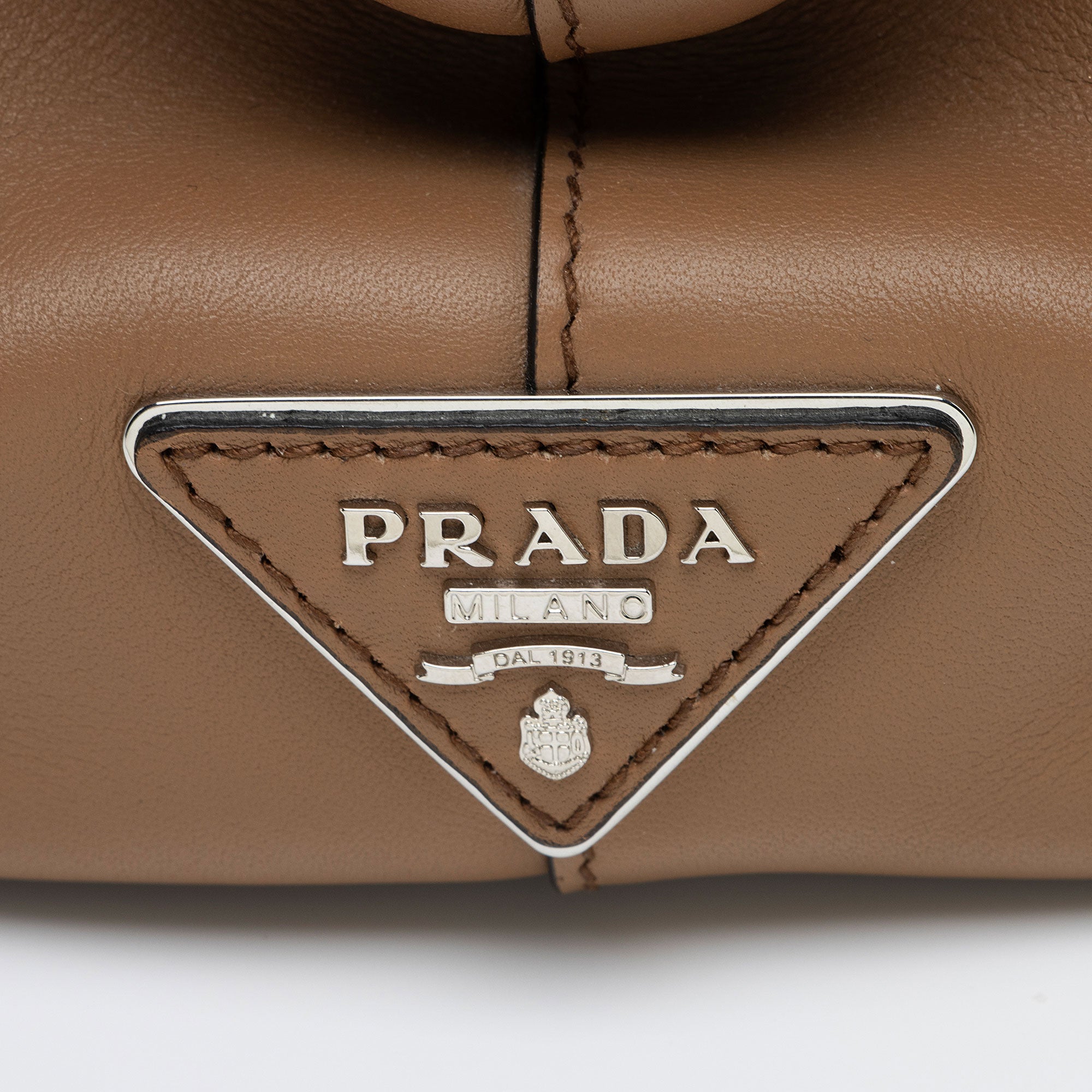 Prada Striped Calfskin Baiadera Frame Satchel (SHF-alSkQj)