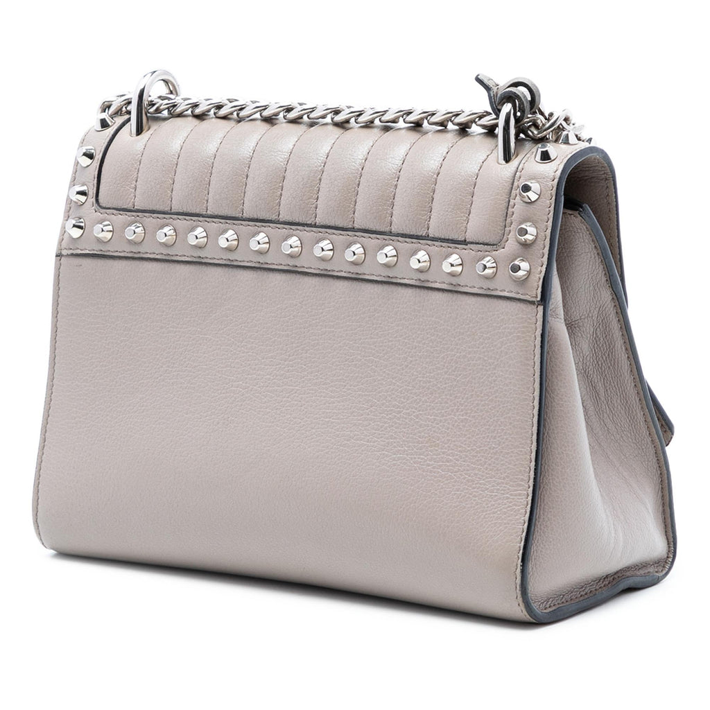 Prada Studded Glace Calf Sound Lock Crossbody