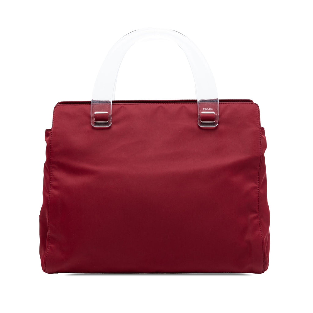 Prada Tessuto Acrylic Handle Bag