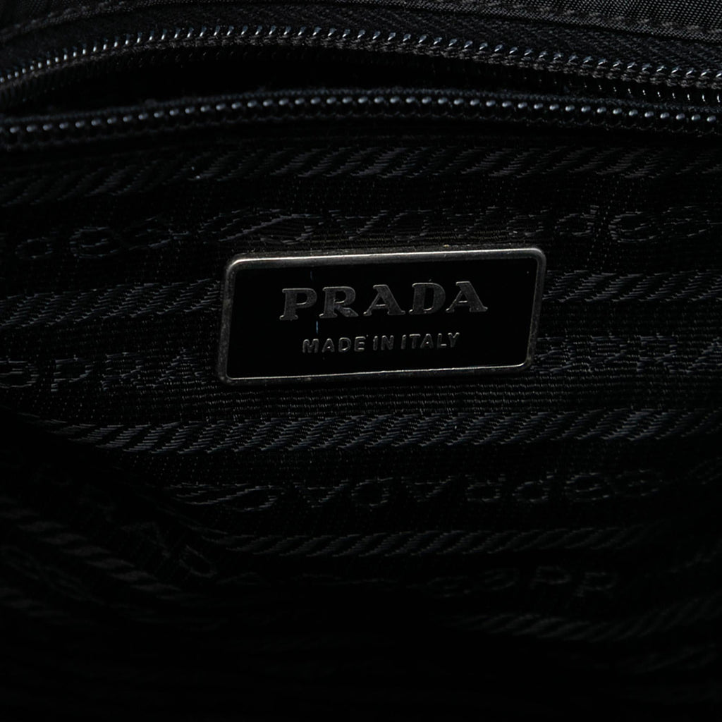Prada Tessuto Canapa Logo Satchel