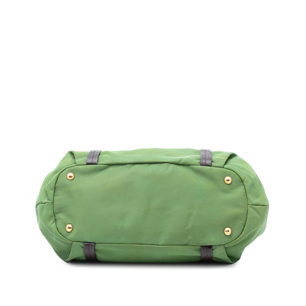 Prada Tessuto Canapa Logo Satchel