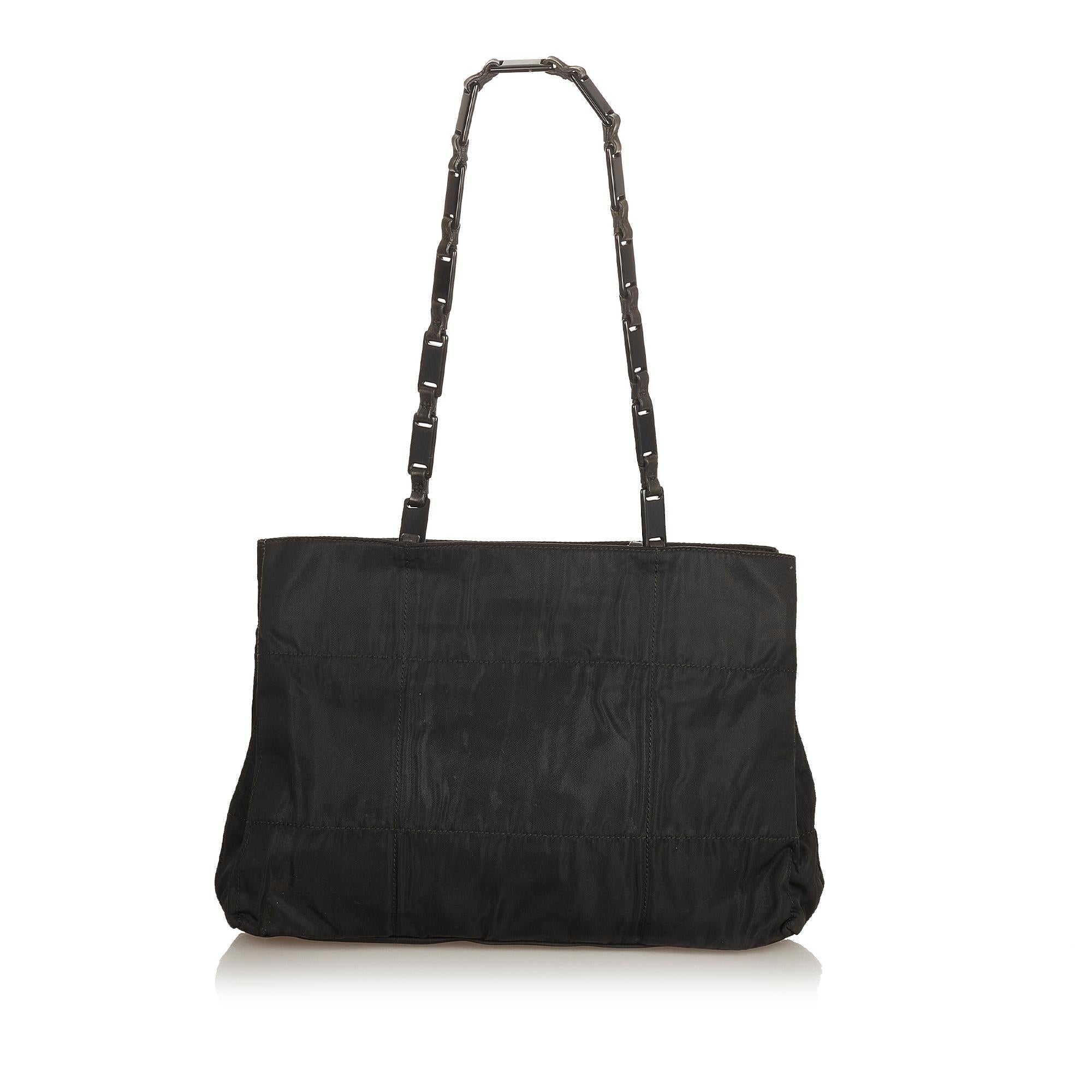 Prada Tessuto Chain Shoulder Bag (SHG-31804)