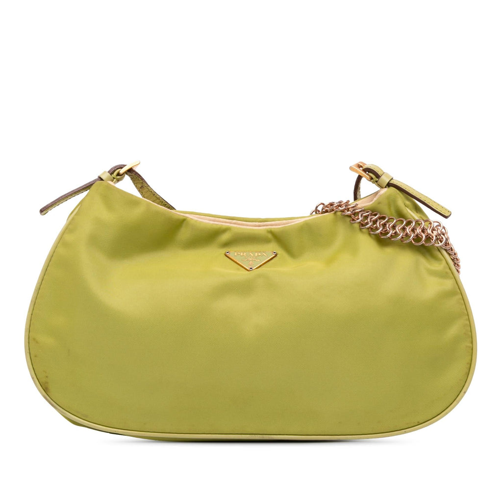 Prada Tessuto Chain Shoulder Bag