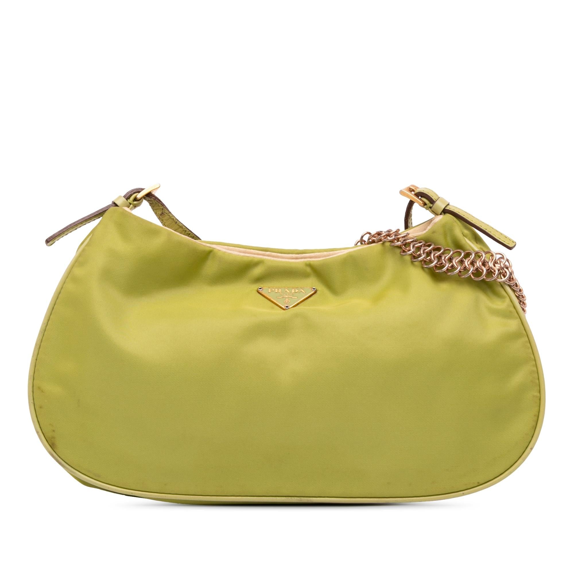 Prada Tessuto Chain Shoulder Bag