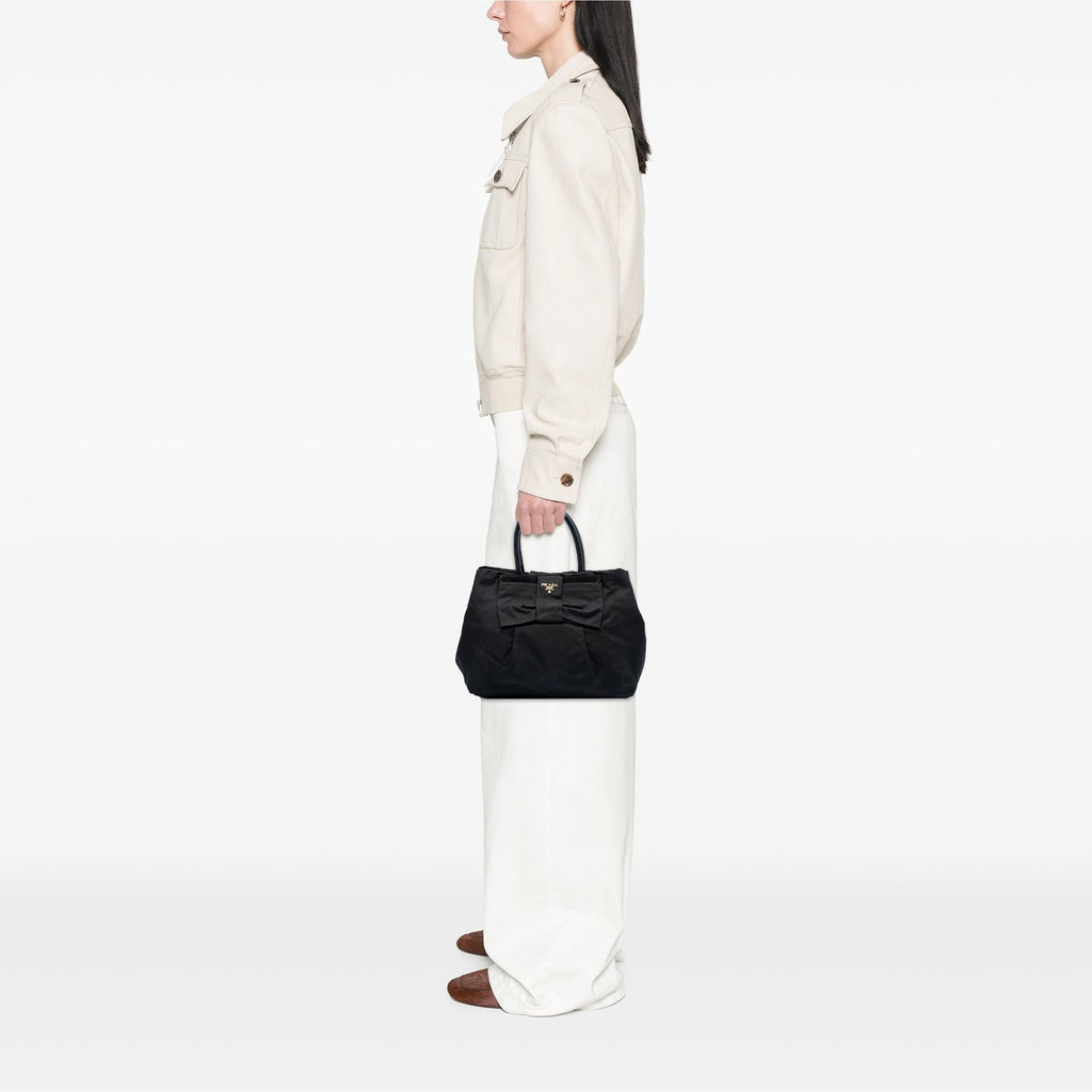 Prada Tessuto Fiocco Bow Tote