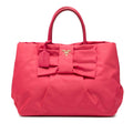 Prada Tessuto Fiocco Bow Tote
