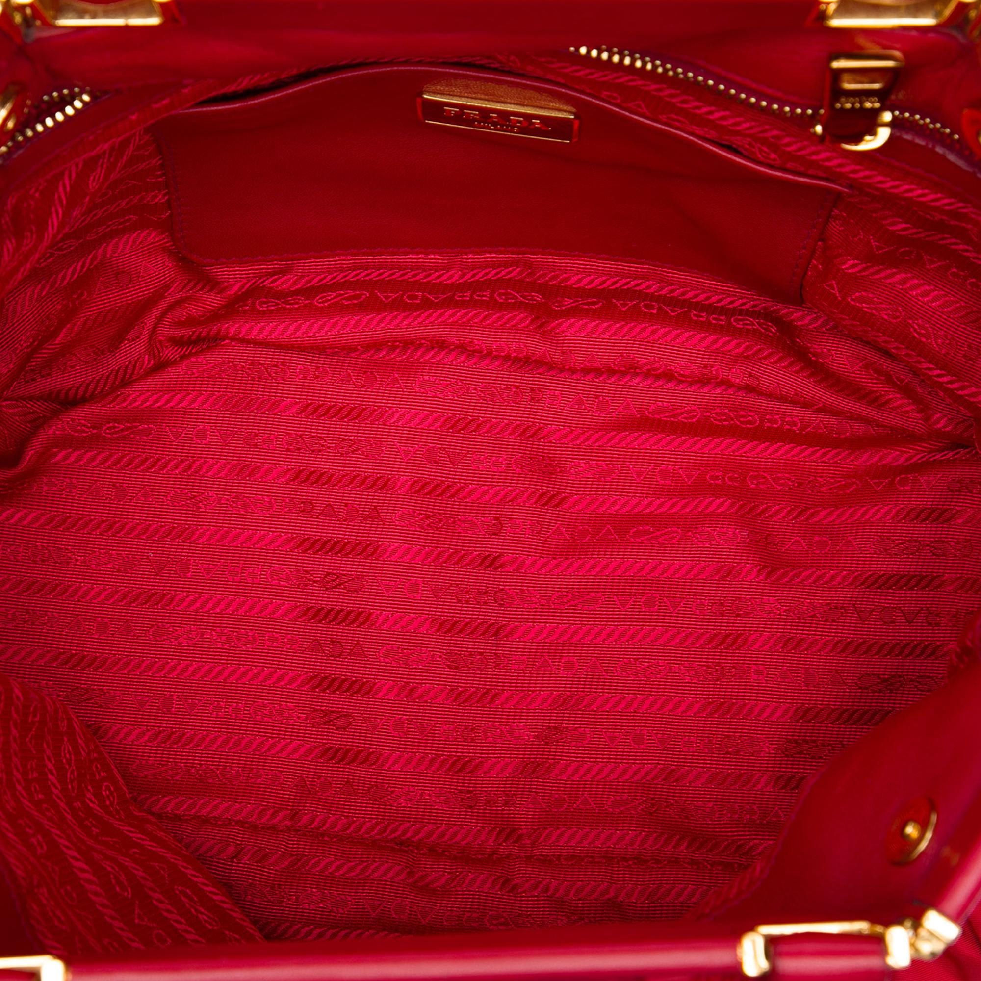 Prada Tessuto Gaufre Frame Satchel