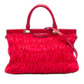 Prada Tessuto Gaufre Frame Satchel