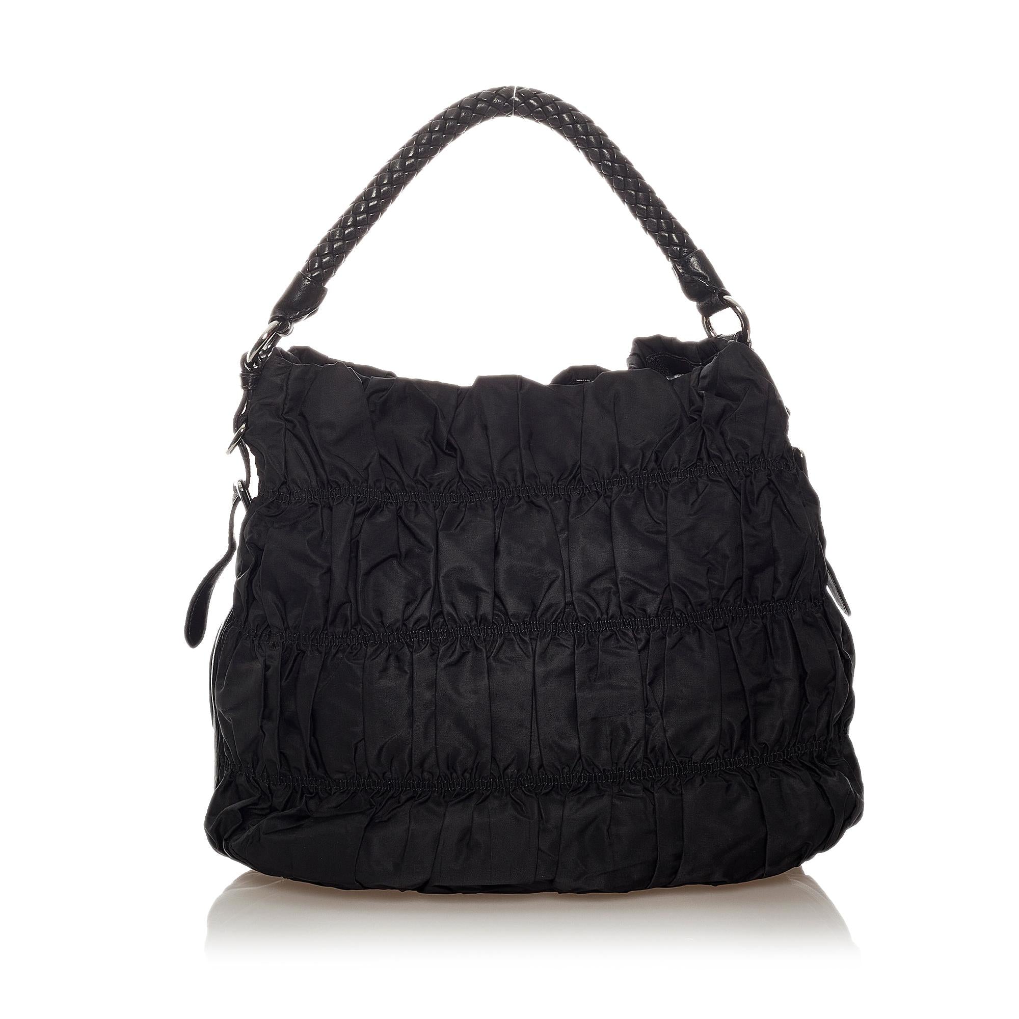 Prada Tessuto Gaufre Shoulder Bag (SHG-27484)