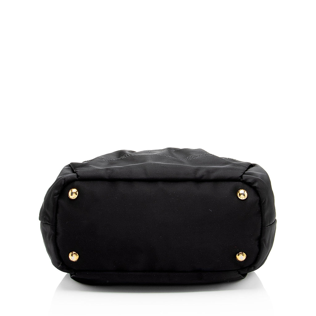 Prada Tessuto Logo Bow Tote