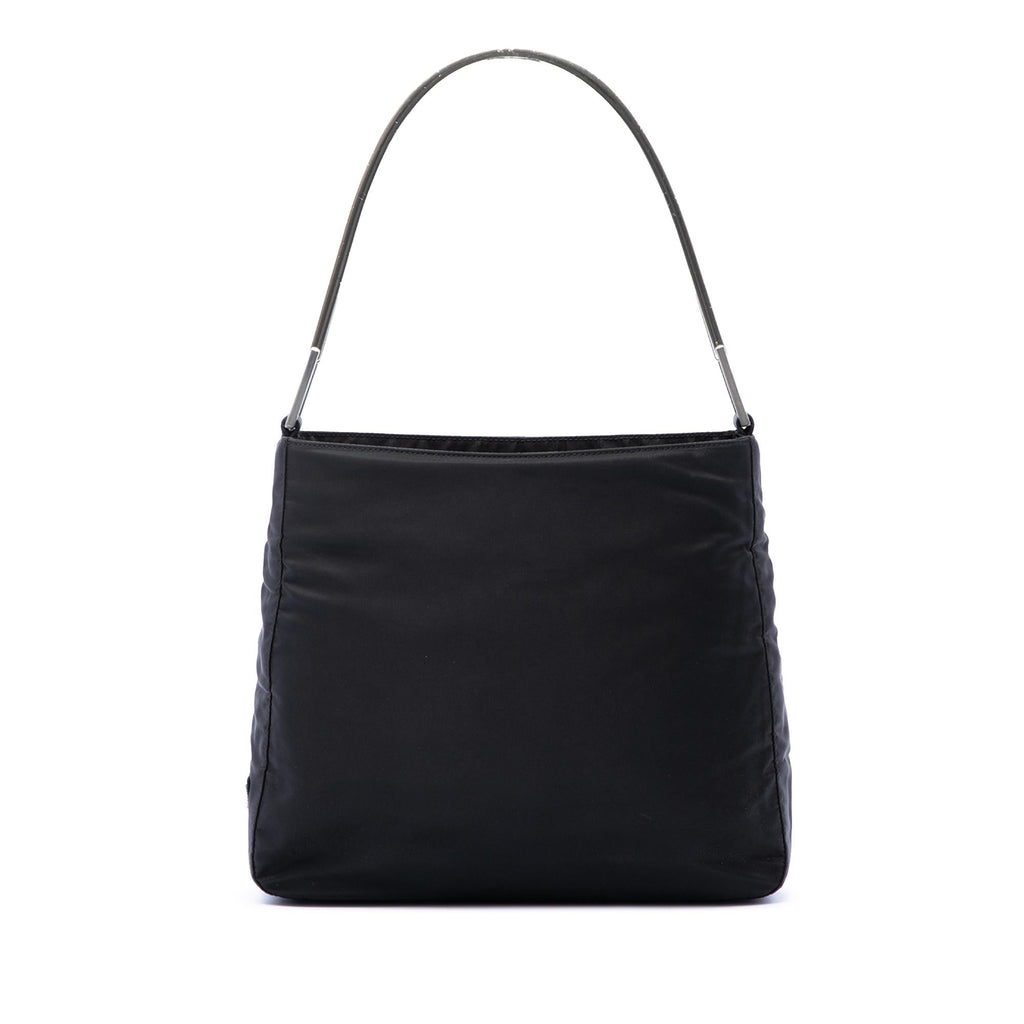 Prada Tessuto Metal Handle Bag