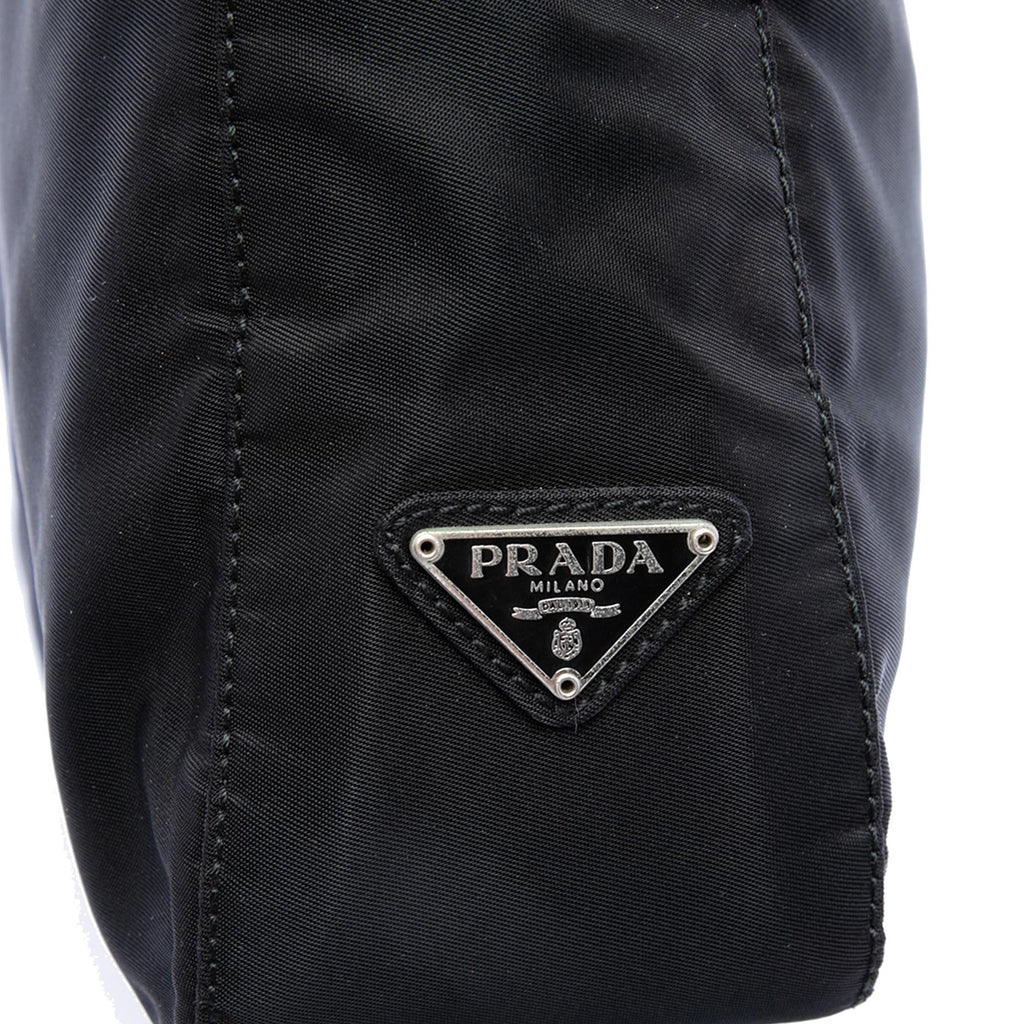 Prada Tessuto Metal Handle Bag